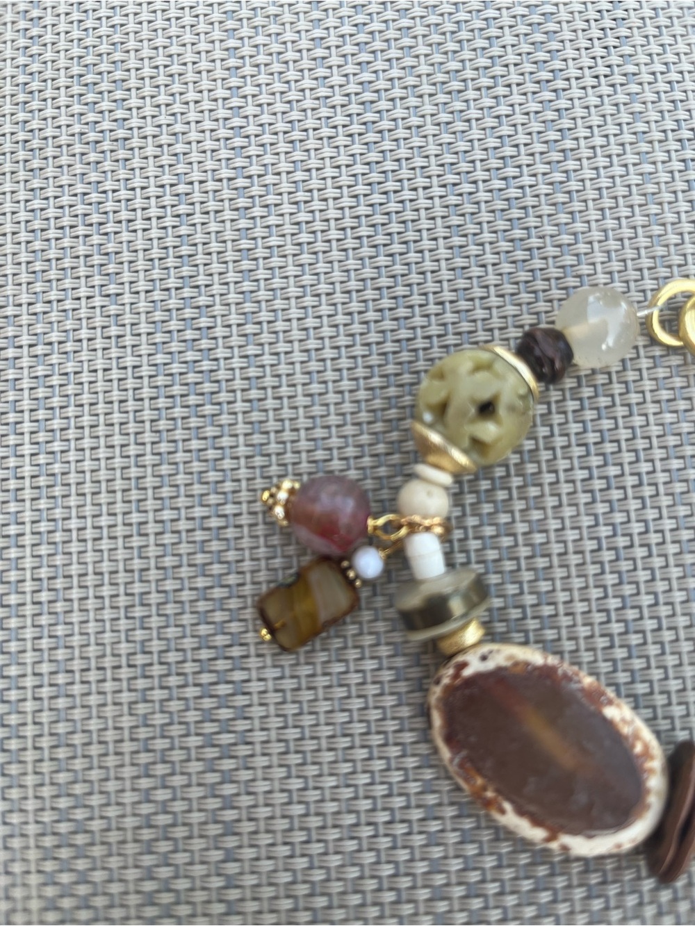 Boho Mix-Bead Brown and Gold Bracelet - Unbranded - Picture 3 of 3